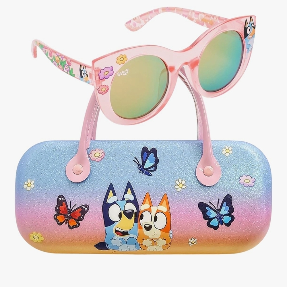 Kids Sunglasses and Case Set - Pink and Blue